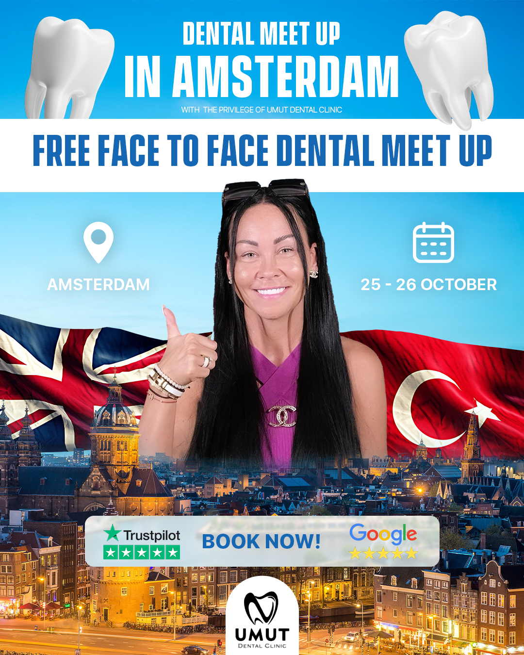Free Face-to-Face Dental Meet Up in Amsterdam 25–26 October